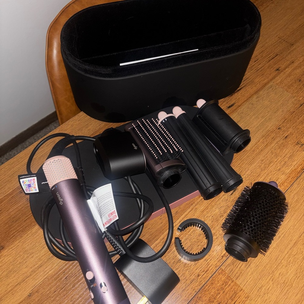 Dyson Hair Styler Set in Pink and Black